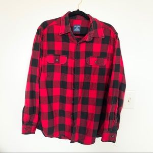 Black and Red Buffalo Check Flannel